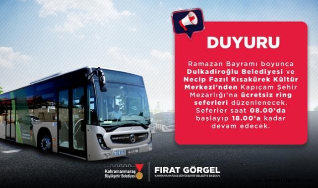 Büyükşehir’den Bayramda Şehir Merkezinden Kapıçam Mezarlığı’na Ücretsiz Toplu Taşıma...