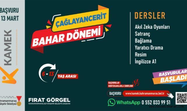 Elbistan, Ekinözü ve Çağlayancerit’te KAMEK Eğitimlerine Başvurular Başladı!..