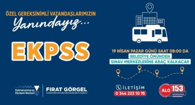 EKPSS'ye Girecek Vatandaşlara Büyükşehir'den Ulaşım Desteği 