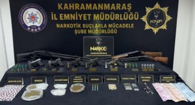 Kahramanmaraş merkezli uyuşturucu operasyonu: 45 gözaltı 