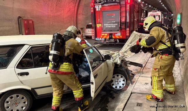 Kahramanmaraş Sezai Karakoç Tüneli’nde Kaza: 1 Yaralı 