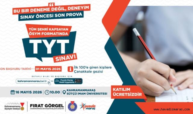 Üniversiteye Hazırlanan Gençlere Büyükşehir’den Ödüllü Deneme Sınavı 