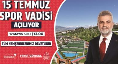15 Temmuz Spor Vadisi Hizmete Açılıyor; Tüm Vatandaşlar Açılışa Davetli..