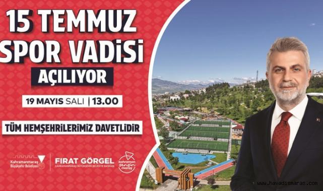 15 Temmuz Spor Vadisi Hizmete Açılıyor; Tüm Vatandaşlar Açılışa Davetli..