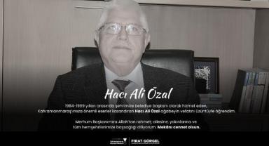 Başkan Görgel’den Hacı Ali Özal İçin Taziye Mesajı..