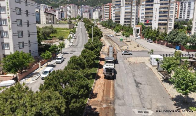 Büyükşehir, Ahır Dağı Caddesi’ni Asfalta Hazırlıyor..