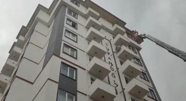 Kahramanmaraş’ta 10 Katlı Binada Yangın..