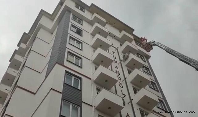Kahramanmaraş’ta 10 Katlı Binada Yangın..