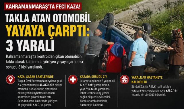 Kahramanmaraş’ta Feci Kaza!