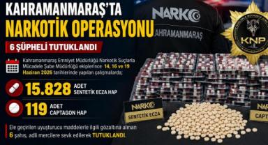 Kahramanmaraş’ta Narkotik Operasyonu: 6 tutuklama