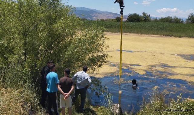 Kahramanmaraş’ta Otomobil Göl’e Düştü