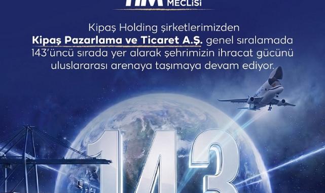 Kipaş, TİM 1000 Listesinde Kahramanmaraş’ın İhracat Gücünü Dünyaya Taşıdı!..