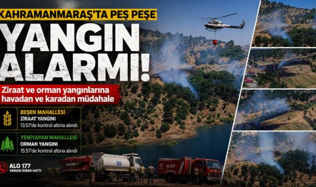 Orman yangınları korkuttu.