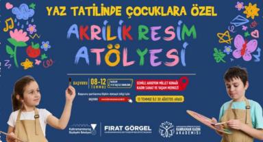 Çocuklara Yaz Hediyesi; Akrilik Resim Atölyesi Başlıyor