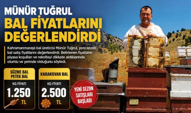 Kahramanmaraş’ta yeni sezon bal fiyatları belirlendi