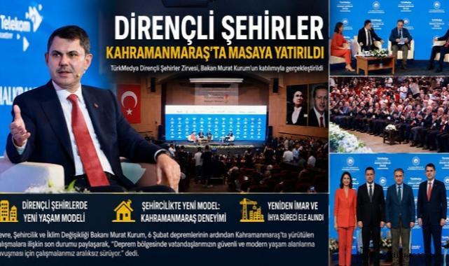 Bakan Kurum, Kahramanmaraş’ta Dirençli Şehirler Zirvesi’ne Katıldı..