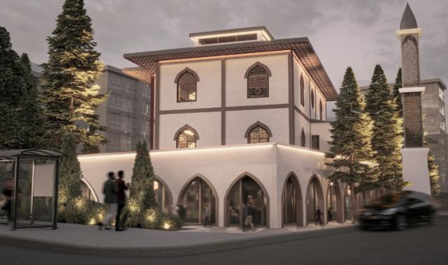 Depremde Hasar Alarak Yıkılan Fatma Gölcü Camii, Hızla Yükseliyor