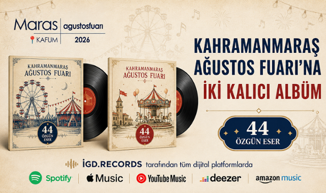 Kahramanmaraş Ağustos Fuar'ına 2 Kalıcı Albüm...