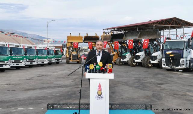 Onikişubat Belediyesi’nin 200 Milyon TL’lik yatırımla 30 yeni hizmet aracı göreve başladı..