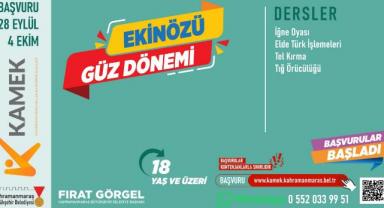 Elbistan, Andırın, Çağlayancerit ve Ekinözü’nde KAMEK Eğitimlerine Başvurular Başladı!