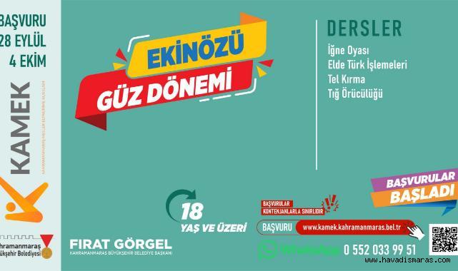 Elbistan, Andırın, Çağlayancerit ve Ekinözü’nde KAMEK Eğitimlerine Başvurular Başladı!