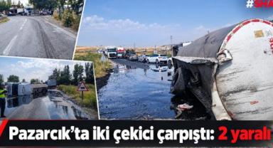 Kahramanmaraş’ta iki tır çarpıştı: 2 yaralı