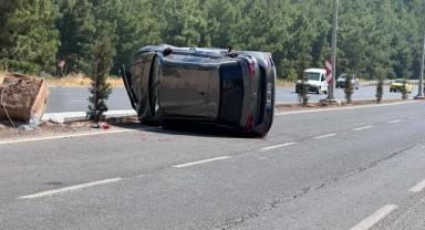 Kahramanmaraş’ta otomobil takla attı: 1 yaralı