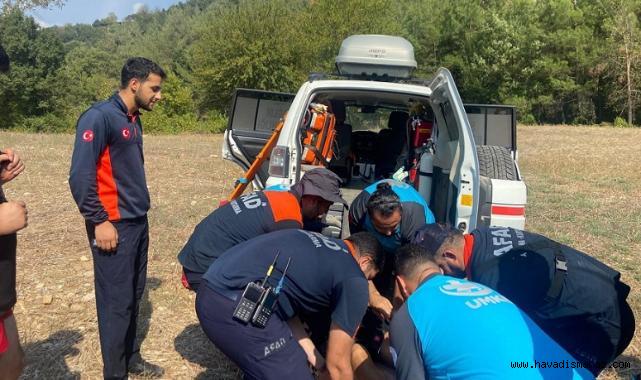 Kahramanmaraş’ta Şelale Kanyonu’na düşen vatandaş kurtarıldı..
