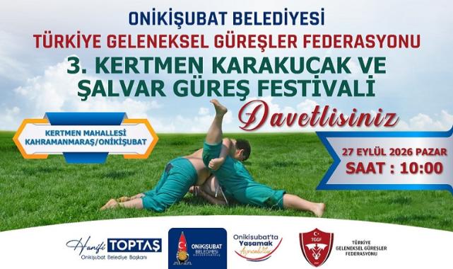 Türk güreşinin nabzı bu yıl da Onikişubat Belediyesi imzasıyla Kertmen’de atacak..