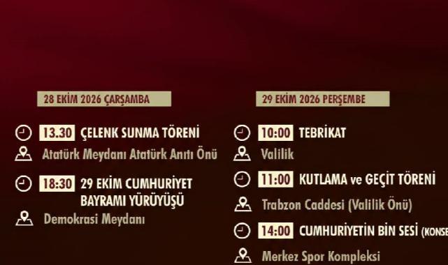Cumhuriyet'in 103'üncü Yılını Büyük Bir Coşkuyla Kutlayacağız