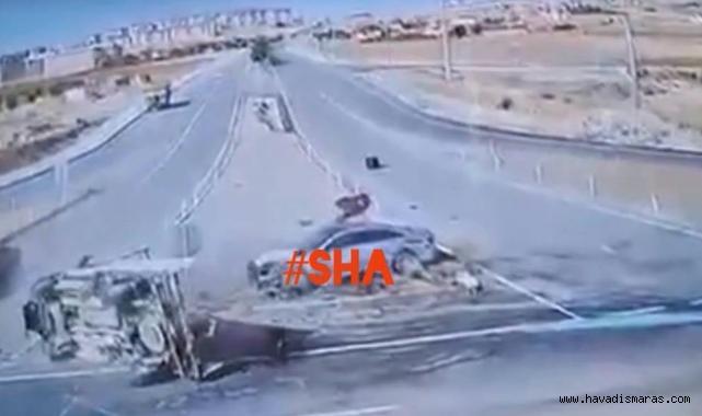 Kahramanmaraş’ta Feci Kazanın Güvenlik Kamerası Görüntüleri Ortaya Çıktı