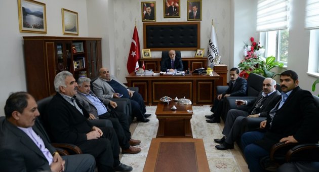 BERTİZLİ MUHTARLARLA BULUŞTU