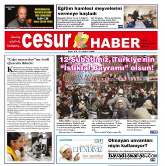 CESUR HABER, YENİDEN YAYINDA!
