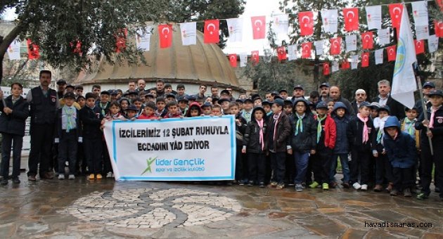 İZCİLER ECDAD YAD ETTİ.