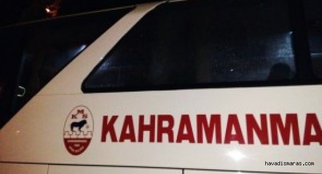 KAHRAMANMARAŞ SPOR OTOBÜSÜ TAŞLANDI