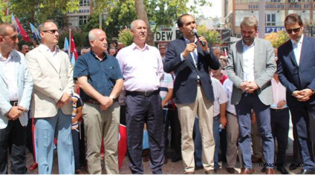 ŞEREFSİZ SALDIRI PROTESTO EDİLDİ..