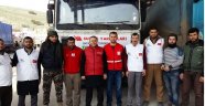 BAYIRBUCAK TÜRKMENLERİNE 40 TIR GİTTİ..