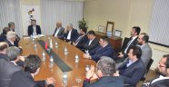 CELALETTİN GÜVENÇ İŞADAMLARINI ZİYARET ETTİ.