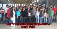 KSÜ TIP FAKÜLTESİ BİLGİ YARIŞMASINDA İKİNCİ OLDU