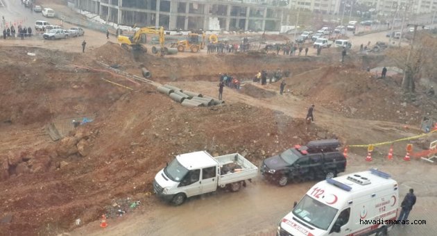TOPRAK GÖÇTÜ İŞÇİLER KURTARILMAYA ÇALIŞILIYOR